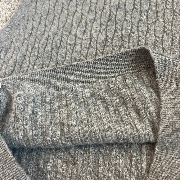 Daniel Bishop Boys Cashmere Sweater Vest Grey Cable Knit size 7 - Picture 5 of 5